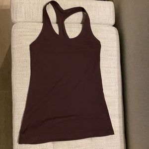 Lululemon plum color size 4 cool racer back tank